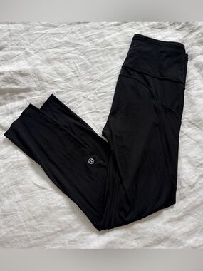 Lululemon Black Fast and Free 23” 5 pocket